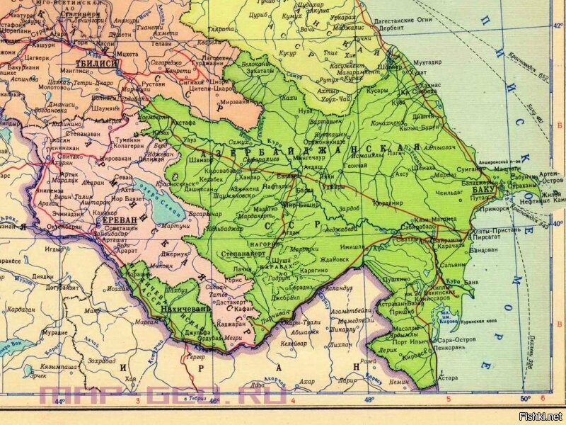 Политическая карта закавказья при ссср