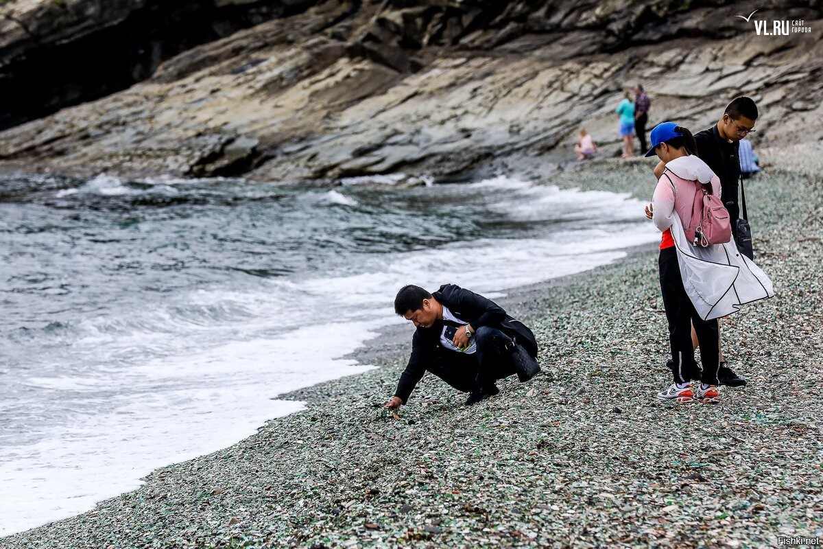 Chinese Tourist on the Beach