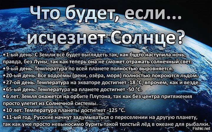 Презентация на тему что будет если погаснет солнце